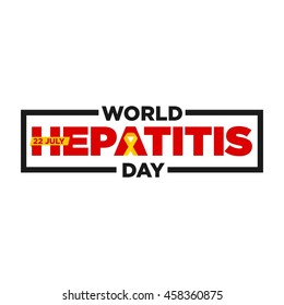 vector illustration of world hepatitis day. 
