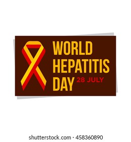 vector illustration of world hepatitis day. 