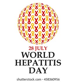 vector illustration of world hepatitis day. 