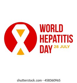 vector illustration of world hepatitis day. 