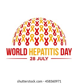vector illustration of world hepatitis day. 