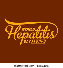 vector illustration of world hepatitis day. 
