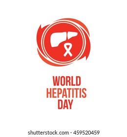 Vector illustration of World Hepatitis Day. Health care campaign