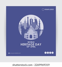 Vector illustration for world heritage day