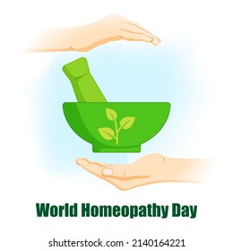 Vector illustration for world homeopathy day