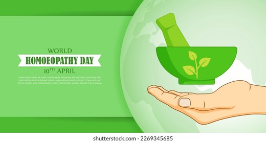 Vector illustration for world homeopathy day