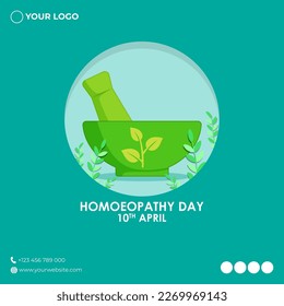 Vector illustration for world homeopathy day