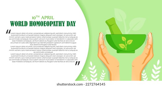 Vector illustration for world homeopathy day