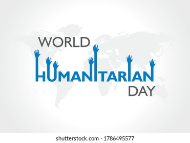 Vector Illustration of World Humanitarian Day observed on 19th August
