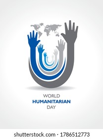 Vector Illustration of World Humanitarian Day observed on 19th August
