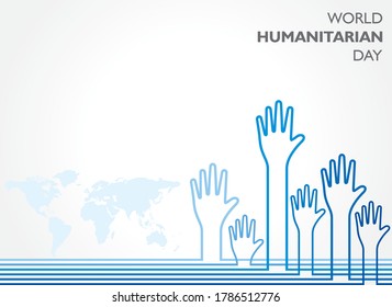 Vector Illustration of World Humanitarian Day observed on 19th August
