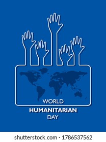 Vector Illustration of World Humanitarian Day observed on 19th August

