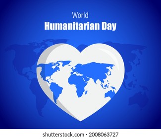 vector illustration for world humanitarian day 