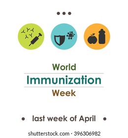 Vector Illustration / World Immunization Week