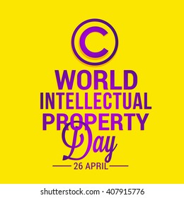 Vector illustration of World Intellectual Property Day.