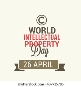 Vector illustration of World Intellectual Property Day.