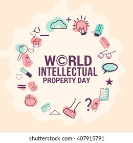 Vector illustration of World Intellectual Property Day.