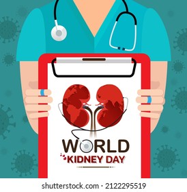 Vector illustration for World Kidney Day.