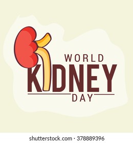 Vector illustration for World Kidney Day.