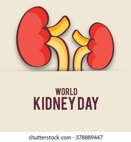 Vector illustration for World Kidney Day.