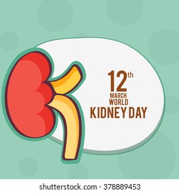 Vector illustration for World Kidney Day.