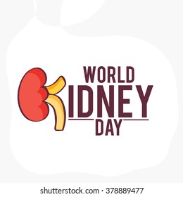 Vector illustration for World Kidney Day.