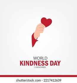 Vector Illustration World Kindness Day. Good for posters. banners. brochure. social media. Simple and Elegant Design