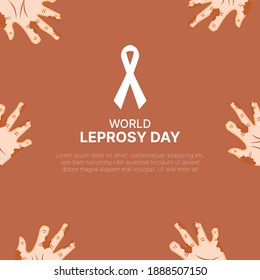 Vector Illustration of World Leprosy Day 