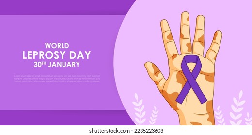 Vector illustration of World Leprosy Day 30 January