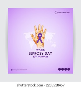 Vector illustration of World Leprosy Day 30 January