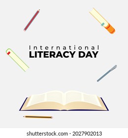 vector illustration for world Literacy day 