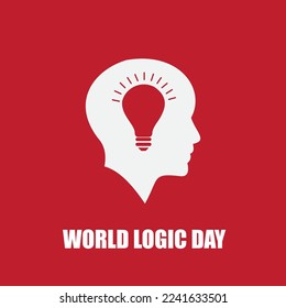 Vector Illustration of World Logic Day. Simple and Elegant Design