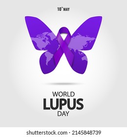 Vector Illustration of World Lupus Day. 
