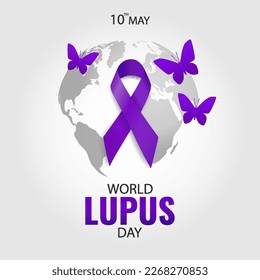 Vector Illustration of World Lupus Day. 
