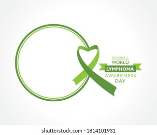 Vector illustration of World Lymphoma Awareness Day observed on September 15th