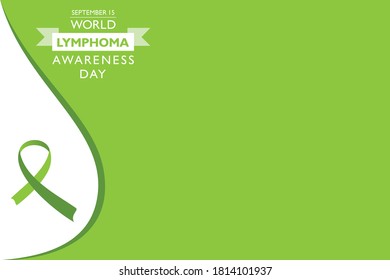Ilustración vectorial del Día Mundial de Conciencia sobre el Linfoma, celebrado el 15 de septiembre