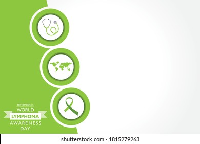 Vector illustration of World Lymphoma Awareness Day observed on September 15th