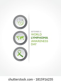 Vector illustration of World Lymphoma Awareness Day observed on September 15th