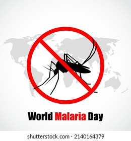 Ilustración de vectores para el Día Mundial de la Malaria