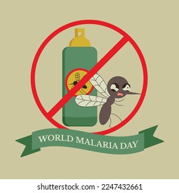 Vector illustration for world malaria day