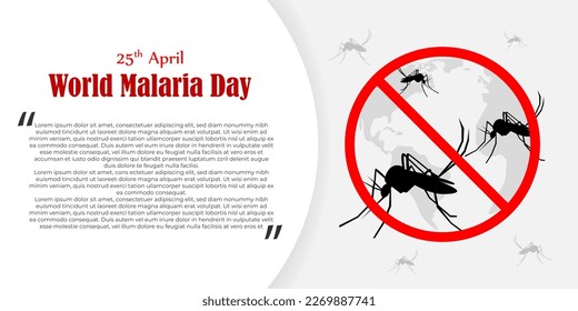 Ilustración de vectores para el Día Mundial de la Malaria