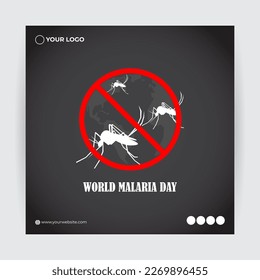 Vector illustration for world malaria day