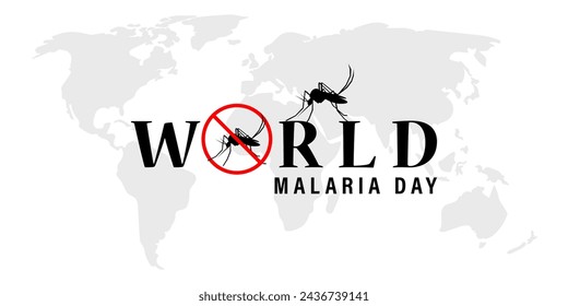 Vektor-Illustration des Welt-Malaria-Tag Social-Media-Feed-Vorlage