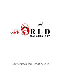 Vector illustration of World Malaria Day social media feed template