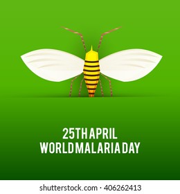 Vector illustration of  World Malaria Day.