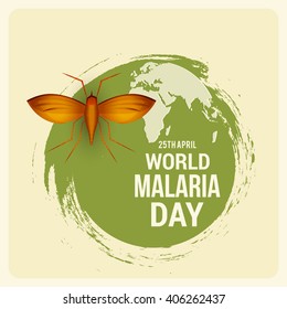 Vector illustration of  World Malaria Day.