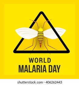 Vector illustration of  World Malaria Day.