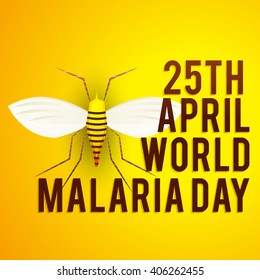 Vector illustration of  World Malaria Day.