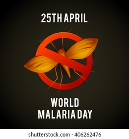 Vector illustration of  World Malaria Day.