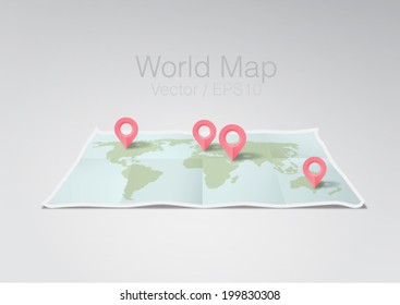 vector illustration world map